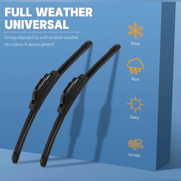 MIKKUPPA 22" + 22" Front Windshield Wiper Blade (Pack of 2) - Picture 3 of 6